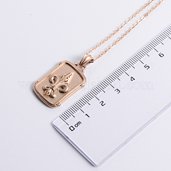 Винтажные готические геометрические ожерелья из нержавеющей стали с подвеской в виде лилии для женщин NZ2552