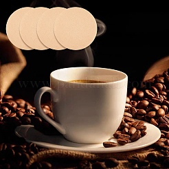 丸いコーヒーフィルター紙  モカポット用使い捨てコーヒーフィルター  淡い茶色  51x0.2mm  800pc&nbsp;AJEW-CN0004-70B