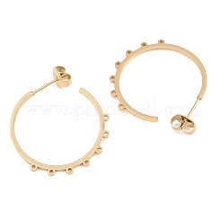 Boucles d'oreilles à tige en acier inoxydable 304&nbsp;STAS-C182-01C-G
