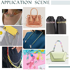 1000шт 10 цвета непрозрачные акриловые соединительные кольца&nbsp;OACR-PH0001-91