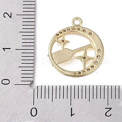 Pendentifs en laiton zircon cubique transparent&nbsp;LS-FIND-B077-02G-04