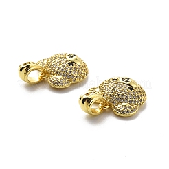 Прозрачные и черные подвески из кубического циркония KK-G446-10G