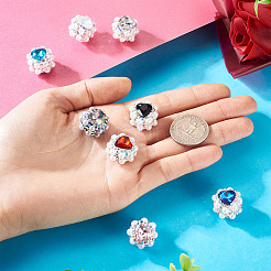 8 шт. 8-х цветные бусины из стразов и глины FIND-TA0006-52