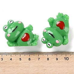 Figuras de ranas 3d de resina lindas de dibujos animados&nbsp;RESI-Z024-01B