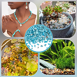 1 фунт синтетических бирюзовых бусин для украшения&nbsp;DJEW-FG0001-39