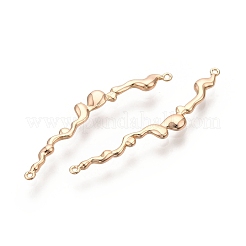 Латунные волнистые подвески-соединители KK-G436-11G