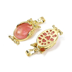 Кулон из кварцевого стекла с вишней&nbsp;KK-F887-02G-13