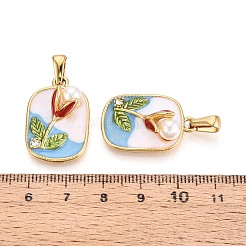 Подвески из нержавеющей стали 304 со стразами&nbsp;STAS-T072-85A-G