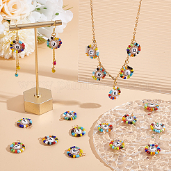 26 шт. подвески из акрила и стеклянных бусин в двух стилях PALLOY-GO00034