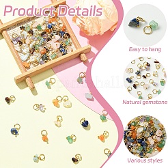 80шт 8 стиля подвески из натуральных драгоценных камней&nbsp;PALLOY-YW00074