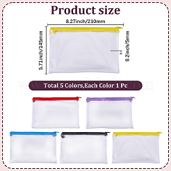 5 trousse en PVC bicolore ({1} pièce)&nbsp;ABAG-GF0001-56