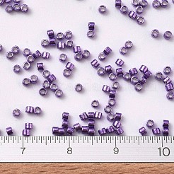 MIYUKIデリカビーズ  シリンダー  日本製シードビーズ  11/0  （db0430)亜鉛メッキダークライラック  1.3x1.6mm  穴：0.8mm  約20000個/袋  100 G /袋&nbsp;SEED-J020-DB0430