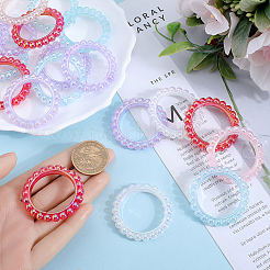 30 шт. УФ-покрытие непрозрачные акриловые бусины рамки PACR-SP0001-03