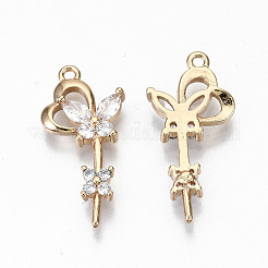 Латунные микро проложить кубического циркония подвески&nbsp;KK-S359-048-RS