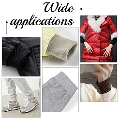 6 шт. двухцветная полиэстеровая эластичная резинка для манжет&nbsp;DIY-BC0006-53B