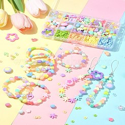 Наборы фурнитуры для изготовления ювелирных изделий своими руками из бусинок из акрила и полимерной глины DIY-FS0006-86