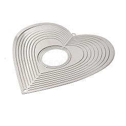 Вращающийся подвесной ветряной вертушка Heart 201 из нержавеющей стали 3D&nbsp;STAS-C166-03A-P