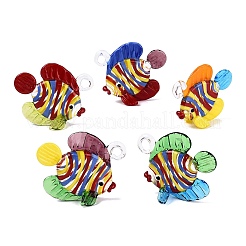 Pendentifs vernissées manuelles&nbsp;LA-N048-08