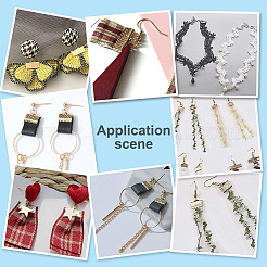 80 шт. 2-х цветные обжимные концы ленты из нержавеющей стали 304 STAS-UN0056-56