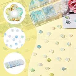 420 шт. 6-х цветные матовые прозрачные акриловые бусины OACR-FS0002-17A