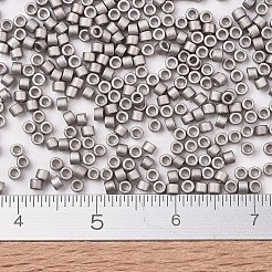 MIYUKIデリカビーズ  シリンダー  日本製シードビーズ  11/0  （db0338)マットパラジウムメッキ  1.3x1.6mm  穴：0.8mm  約20000個/袋  100 G /袋&nbsp;SEED-J020-DB0338