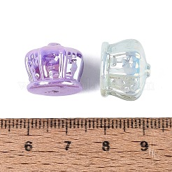UVメッキ不透明アクリルビーズ  虹色の  クラウン  ミックスカラー  12.5x16mm  穴：1.6~1.8mm  約300個/袋&nbsp;OACR-N165-03