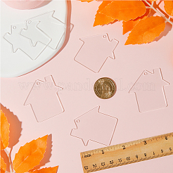 50шт. прозрачные акриловые диски большие подвески&nbsp;ZXFQ-SC0001-01A