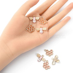 8pcs 2 pendentifs en émail en alliage de style&nbsp;ENAM-YW0002-70