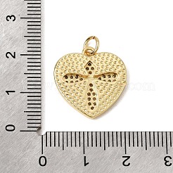 Pendenti in zirconi cubici trasparenti in micro pavè di ottone&nbsp;CU-CBA7D12-10G