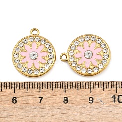 Нержавеющая сталь 304 с подвесками из эмали и страз&nbsp;STAS-Z166-12G