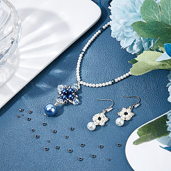 800 шт. 4 стиля 304 нержавеющая сталь разделительные бусины STAS-BBC0001-37P