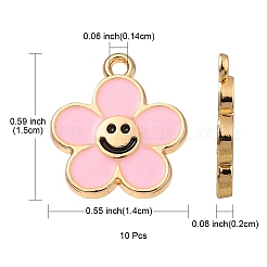 Подвески из эмали и сплава&nbsp;ENAM-YW0002-25B