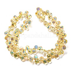 Гальванизируйте прозрачное стекло бисер нитей&nbsp;EGLA-M030-01A