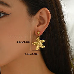 Boucles d'oreilles pendantes minimalistes en acier inoxydable&nbsp;AU5981-2