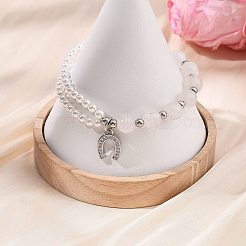 Messing Micro Pave klare Zirkonia Charm Armbänder&nbsp;BJEW-JB13748-02
