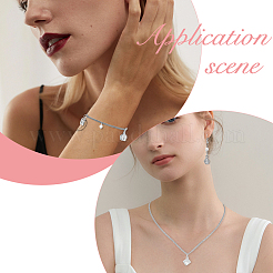 100шт 10 стиля сплава кубического циркония подвески&nbsp;ZIRC-HS0001-10P