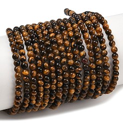 Природных тигровый глаз бисер нитей G-S259-21-3mm