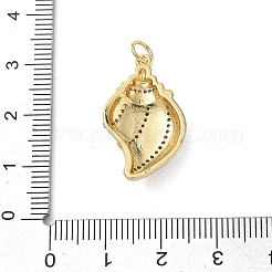 Pendentifs en laiton avec zircon cubique micro pavé&nbsp;CU-CBAFF5B-04G-01