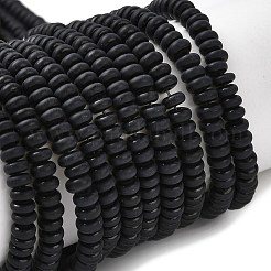 Натуральные бусины из черного оникса (окрашенные и нагретые) G-P575-A37-4x2mm