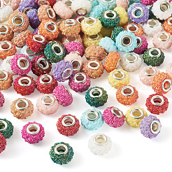 100 шт. 10 цвета AB смоляные розы европейские бусины RESI-TA0003-89