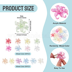 50 pièces 2 styles de capuchons de perles en acrylique&nbsp;OACR-TA0004-84