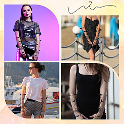 Рукав из полиэстера для велоспорта на открытом воздухе&nbsp;AJEW-WH20067-034A