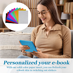 10 лист прямоугольной блестящей бумаги DIY-WH0899-102