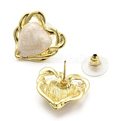 Серьги-гвоздики из смолы&nbsp;EJEW-Z018-01G