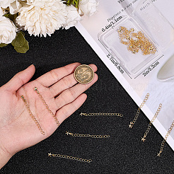 20 шт. латунные концы с цепями&nbsp;FIND-BBC0003-73C