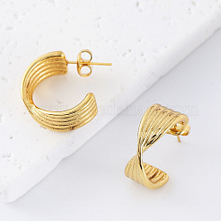Boucles d'oreilles à tige en acier inoxydable 304 pour femmes&nbsp;FZ4124
