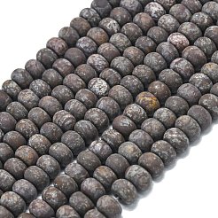 Натуральный красный снежинка обсидиан бисер прядь G-P575-A23-8x5mm