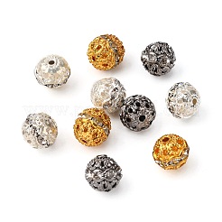 20 pz 4 colori perline di strass in ottone&nbsp;RB-FS0001-02