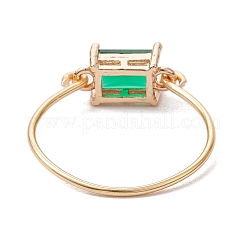 Прозрачные стеклянные кольца для пальцев RJEW-JR00869-02