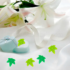 24 шт. 2-х цветные силиконовые бусины в виде кленового листа SIL-GO0001-06